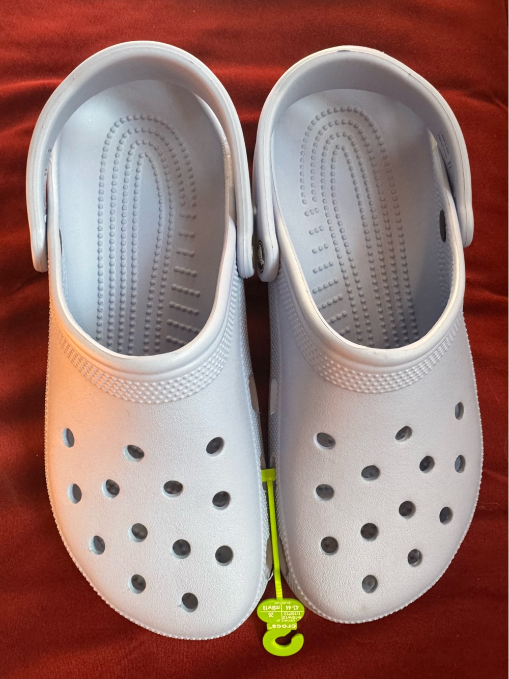 CROCS Classic Clogs Mules Unisex Women’s 12 Men’s 10 Blue Haze NWT